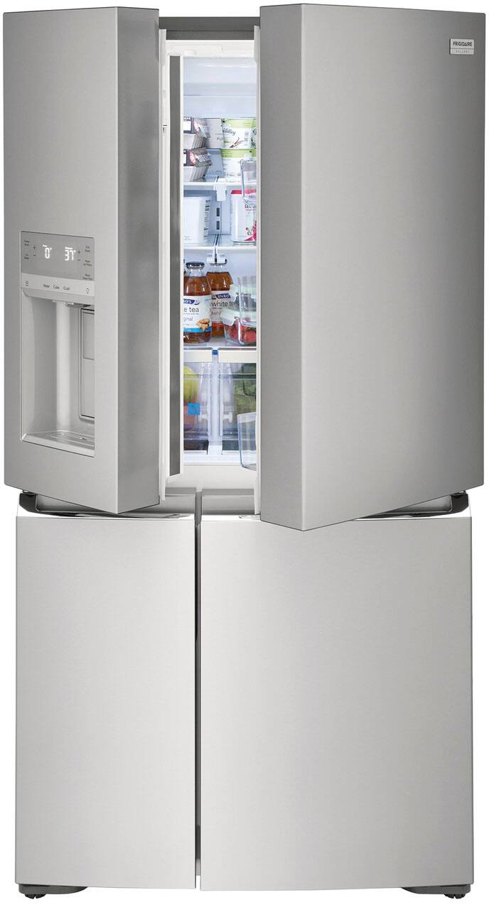 Alt View 16. Frigidaire - Gallery 21.3 Cu. Ft. Counter-Depth 4-Door Refrigerator - Stainless steel.