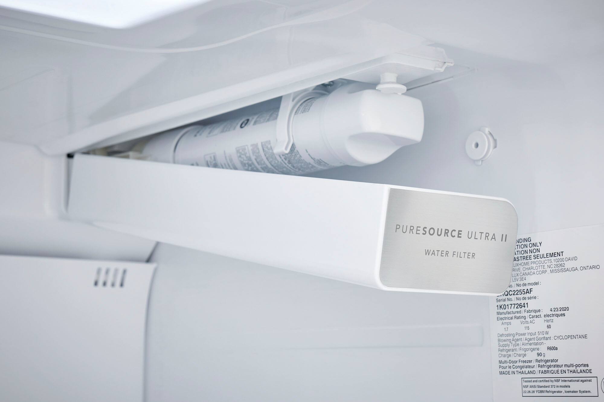 Alt View 17. Frigidaire - Gallery 21.3 Cu. Ft. Counter-Depth 4-Door Refrigerator - Stainless steel.