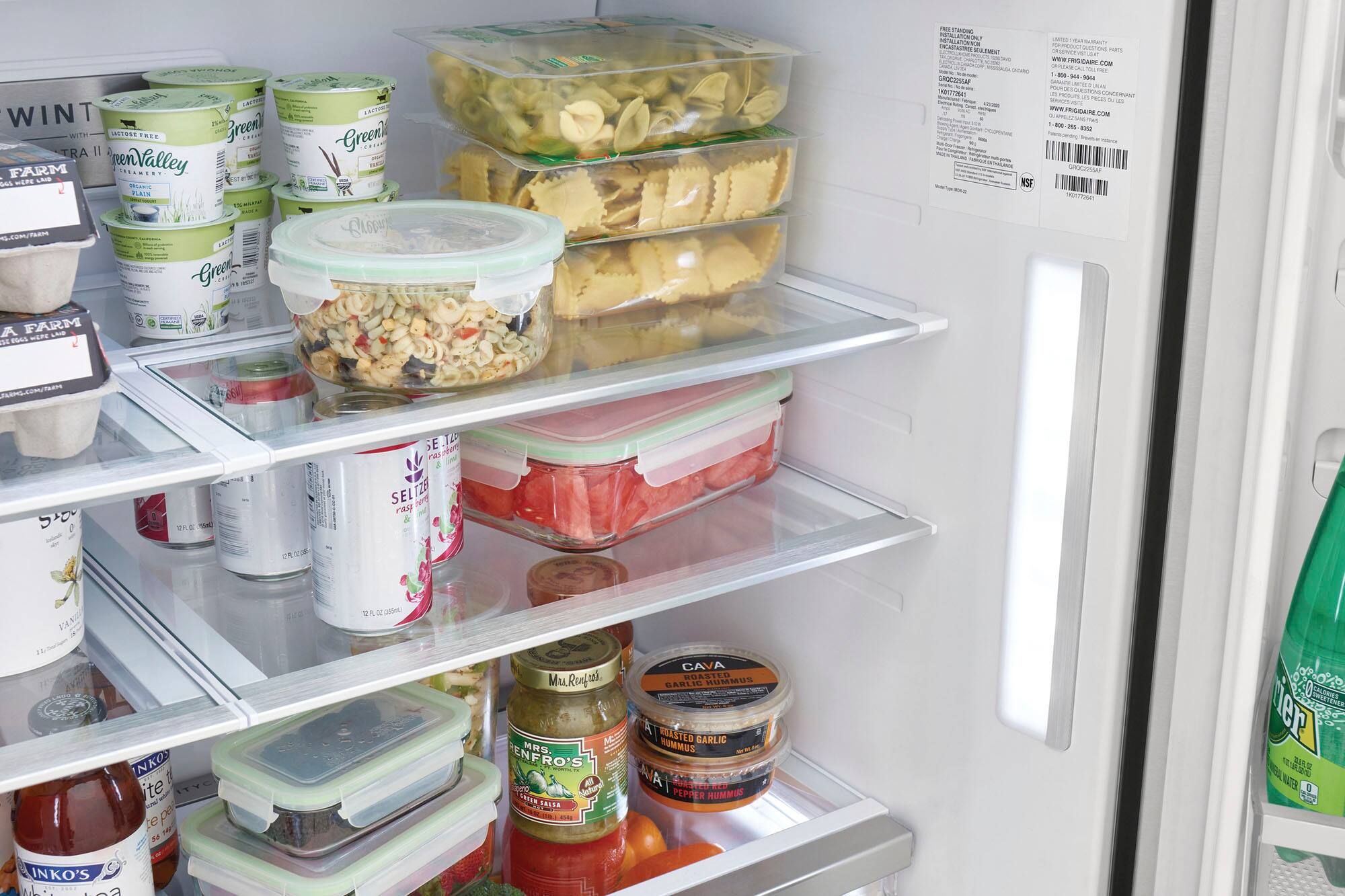 Alt View 18. Frigidaire - Gallery 21.3 Cu. Ft. Counter-Depth 4-Door Refrigerator - Stainless steel.