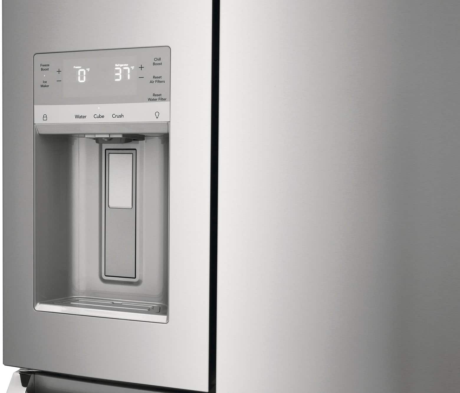 Alt View 20. Frigidaire - Gallery 21.3 Cu. Ft. Counter-Depth 4-Door Refrigerator - Stainless steel.