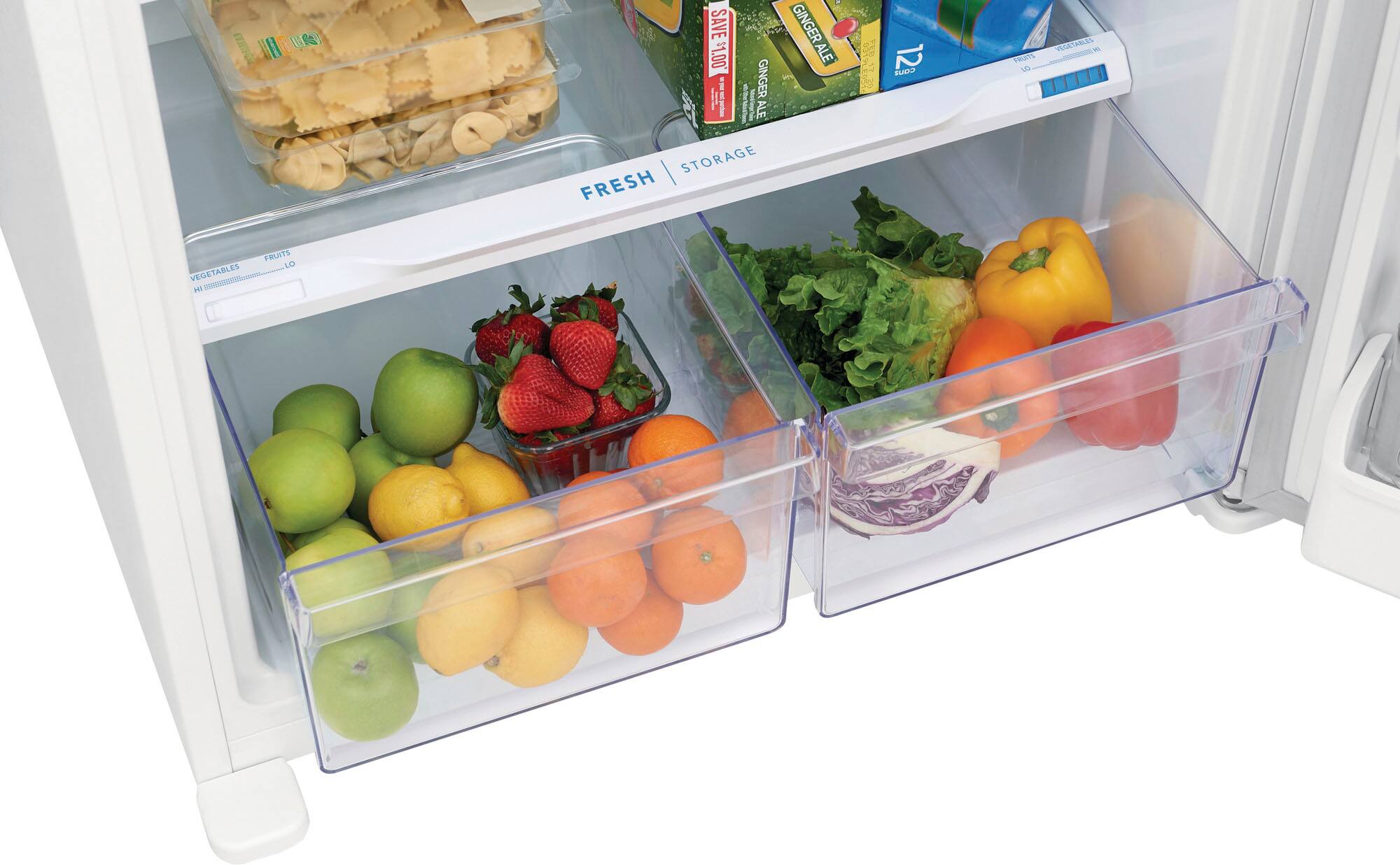 Alt View 5. Frigidaire - 18.3 Cu. Ft. Top Freezer Refrigerator - White.