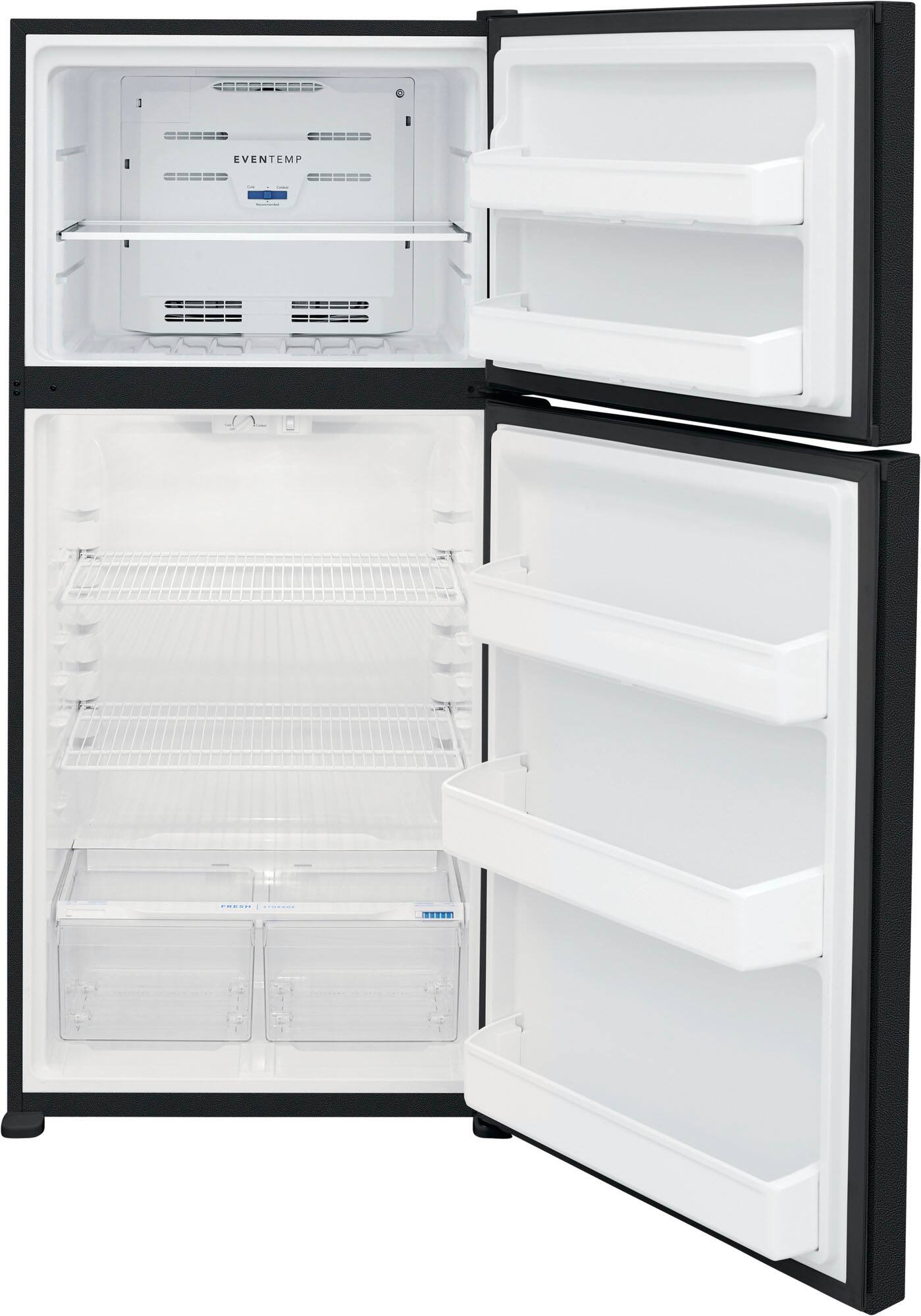 Alt View 1. Frigidaire - 18.3 Cu. Ft. Top Freezer Refrigerator - Black.