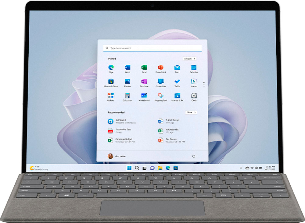 Microsoft – Surface Pro 9 – 13″ Touch Screen – Intel Evo Platform Core i7- 32GB Memory – 1TB SSD – Device Only (Latest Model) – Platinum