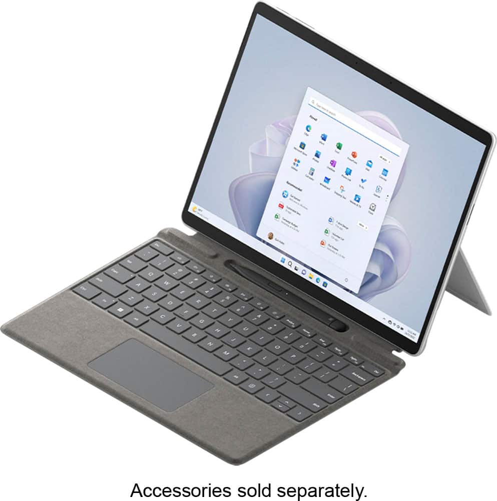 Zoom in on Alt View Zoom 11. Surface Pro 9 with 5G – 13” Touch Screen – Microsoft SQ3 – 8GB Memory – 256GB SSD – Device Only (Latest Model) - Platinum (Unlocked).