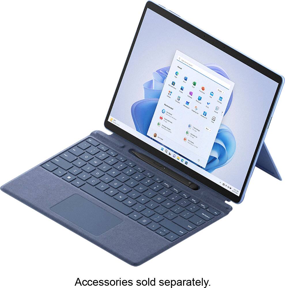 Alt View 11. Microsoft - Surface Pro 9 - 13" Touch-Screen - Intel Evo Platform Core i7 - 16GB Memory - 256GB SSD - Device Only (Latest Model) - Sapphire.