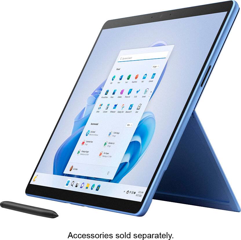 Alt View 12. Microsoft - Surface Pro 9 - 13" Touch-Screen - Intel Evo Platform Core i7 - 16GB Memory - 256GB SSD - Device Only (Latest Model) - Sapphire.