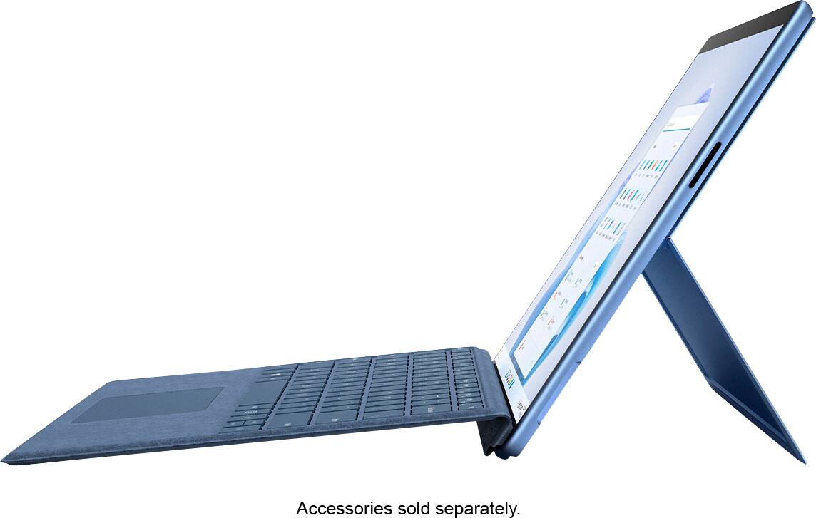 Alt View 13. Microsoft - Surface Pro 9 - 13" Touch-Screen - Intel Evo Platform Core i7 - 16GB Memory - 256GB SSD - Device Only (Latest Model) - Sapphire.