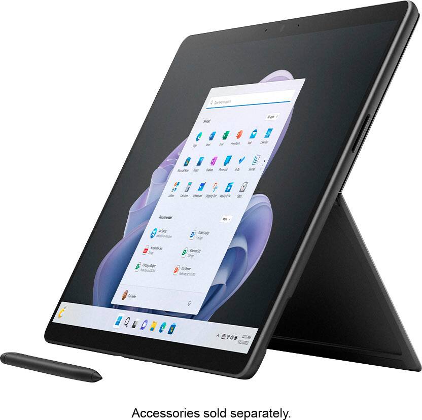 Alt View 12. Microsoft - Surface Pro 9 - 13" Touch-Screen - Intel Evo Platform Core i5 - 8GB Memory - 256GB SSD - Device Only - Graphite.