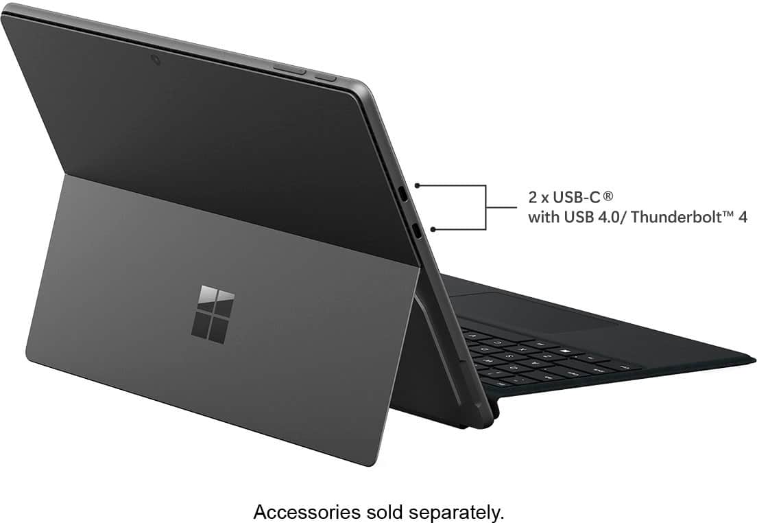 Alt View 17. Microsoft - Surface Pro 9 - 13" Touch-Screen - Intel Evo Platform Core i5 - 8GB Memory - 256GB SSD - Device Only - Graphite.