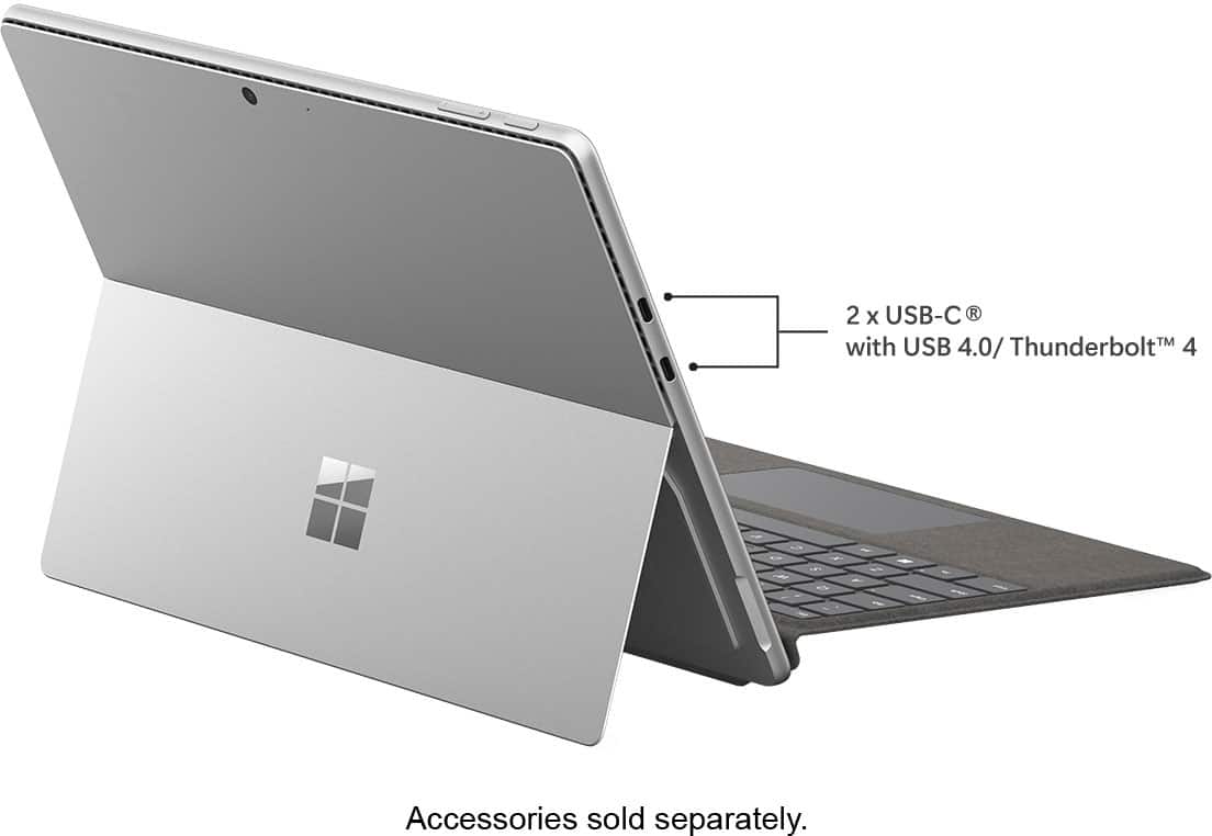 Alt View 17. Microsoft - Surface Pro 9 - 13" Touch-Screen - Intel Core i5 - 8GB Memory - 128GB SSD - Device Only - Platinum.