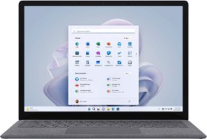 Microsoft - Surface Laptop 5 – 13.5” Touch Screen – Intel Evo Platform Core i5 – 8GB Memory – 256GB SSD (Latest Model) - Platinum - Front_Zoom