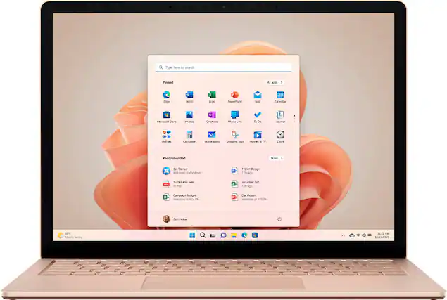 Type here to search: Pinned AI apps I W x Edge Word Excel PowerPoint Med Ca endar N Micrusoh Store Photos OneNote Phone Link To Do loural Unilities Caloulanor Whiteboard Snipping Tool Movies & TV Clock Recommended store Get Started Welcome to Windows 1.7m e Sustainable Sees FDI A ago x Voluntrer List 12h ago x Companion Budget Poctrrday 424 PM P Our OcnnS Yesterday at 1:1 PM Guri Hober 68F Montly Sunny 1131 AM 10/27/2022