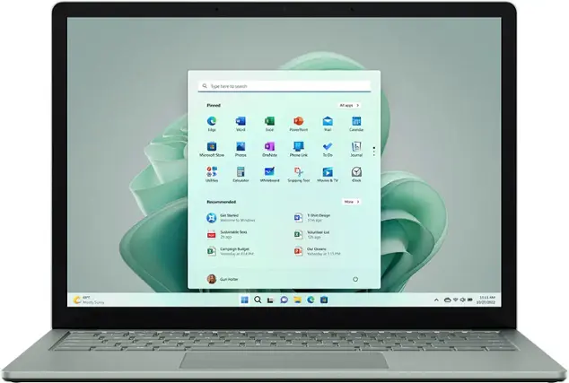 Front. Microsoft - Surface Laptop 5 - 13.5” Touch-Screen - Intel Evo Platform Core i7 with 16GB Memory - 512GB SSD (Latest Model) - Sage (Metal).