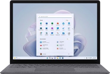 Microsoft - Surface Laptop 5 – 13.5” Touch Screen – Intel Evo Platform Core i5 – 8GB Memory – 512GB SSD (Latest Model) - Platinum - Front_Zoom