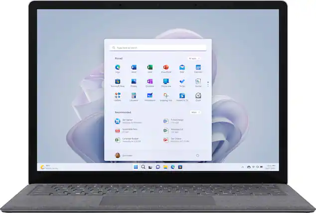 Front. Microsoft - Surface Laptop 5 - 13.5” Touch-Screen - Intel Evo Platform Core i7 with 16GB Memory - 512GB SSD (Latest Model) - Platinum (Alcantara).