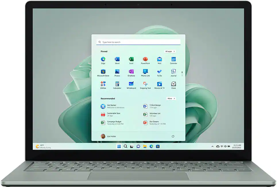 Microsoft - GS Cert Refurb Surface Laptop 5 – 13.5” Touch Screen – Intel Evo Platform Core i5 – 8GB Memory – 512GB SSD - Sage