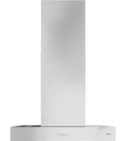 Zephyr - Roma Groove 30 in. 600 CFM Wall Mount Range Hood with LED Lighting - Stainless Steel - Front_Zoom