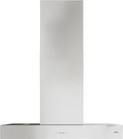 Zephyr - Roma Groove 36 in. 600 CFM Wall Mount Range Hood with LED Lighting - Stainless steel - Front_Zoom
