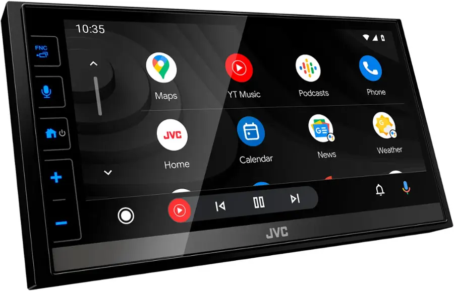 Alt View 13. JVC - 6.8" Android Auto and Apple CarPlay Bluetooth Digital Media (DM) Receiver and Maestro Ready - Black.