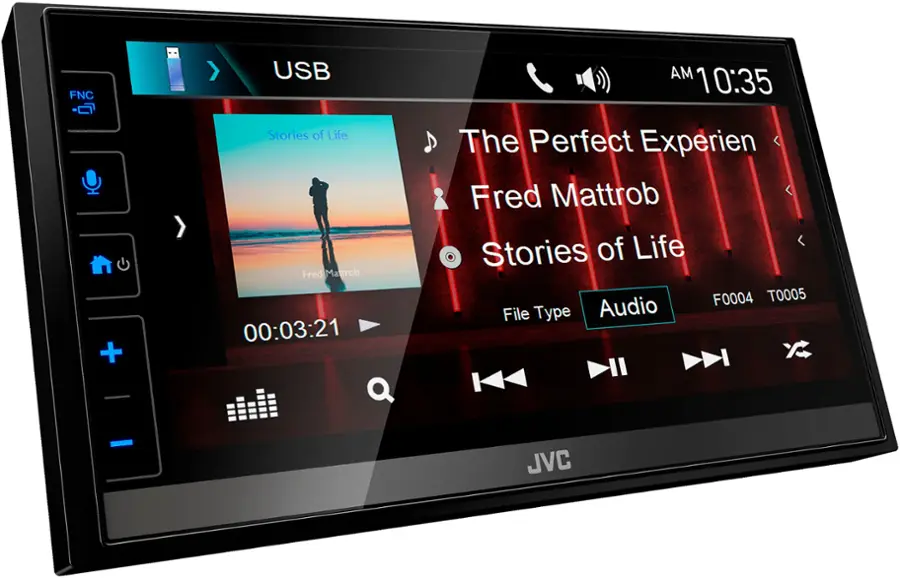 Alt View 14. JVC - 6.8" Android Auto and Apple CarPlay Bluetooth Digital Media (DM) Receiver and Maestro Ready - Black.