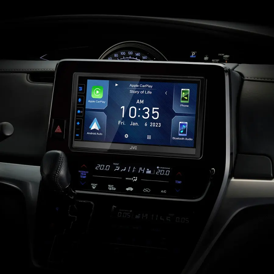 Alt View 15. JVC - 6.8" Android Auto and Apple CarPlay Bluetooth Digital Media (DM) Receiver and Maestro Ready - Black.