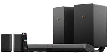 Nakamichi - Shockwafe 7.2.4Ch 1000W Soundbar System with Dual 8” Wireless Subwoofers, Dolby Atmos, eARC and SSE MAX - Black - Front_Zoom