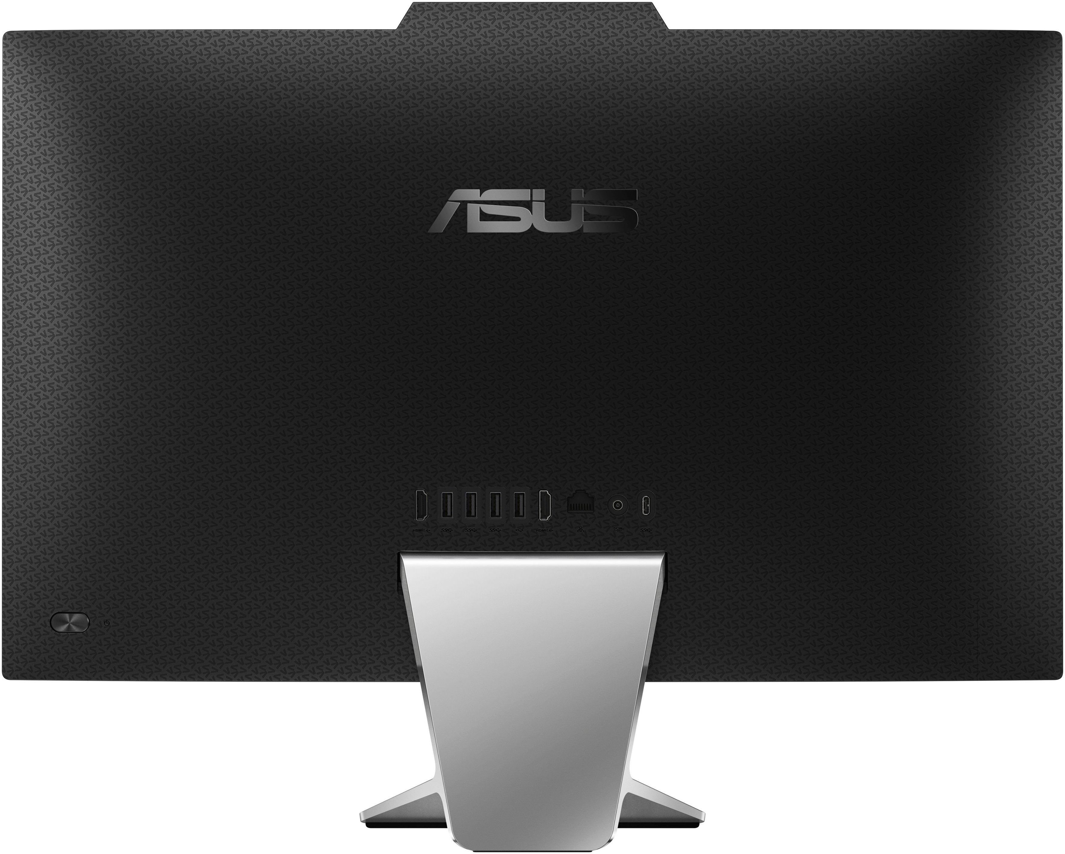 Back View: ASUS - A3402T 24'' Touch-Screen All-In-One - Intel I5-1235U - 8GB Memory - 256GB Solid State Drive - Black