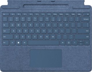 Microsoft - Surface Pro Signature Keyboard for Pro X, Pro 8 and Pro 9 - Sapphire - Front_Zoom