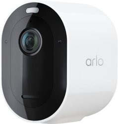 Arlo - Pro 5S 2K Indoor/Outdoor Wire Free Spotlight Security Camera, 1 Pack - VMC4060P - White - Front_Zoom