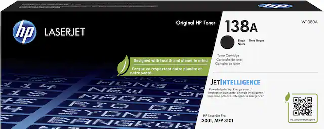 Front. HP - 138A Standard Capacity Toner Cartridge - Black.