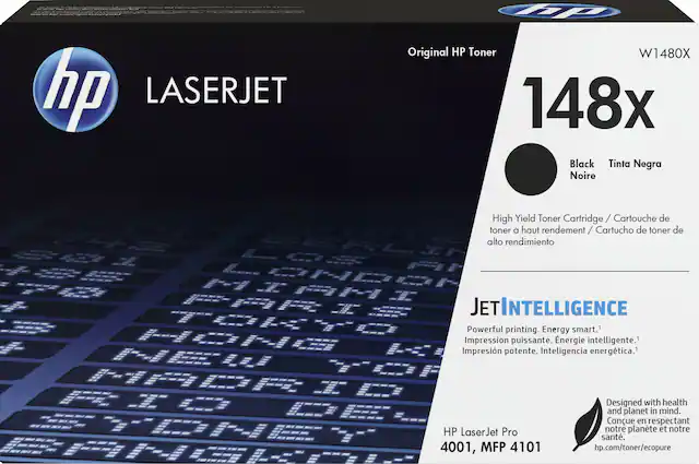 Front. HP - 148X High-Yield Toner Cartridge - Black.