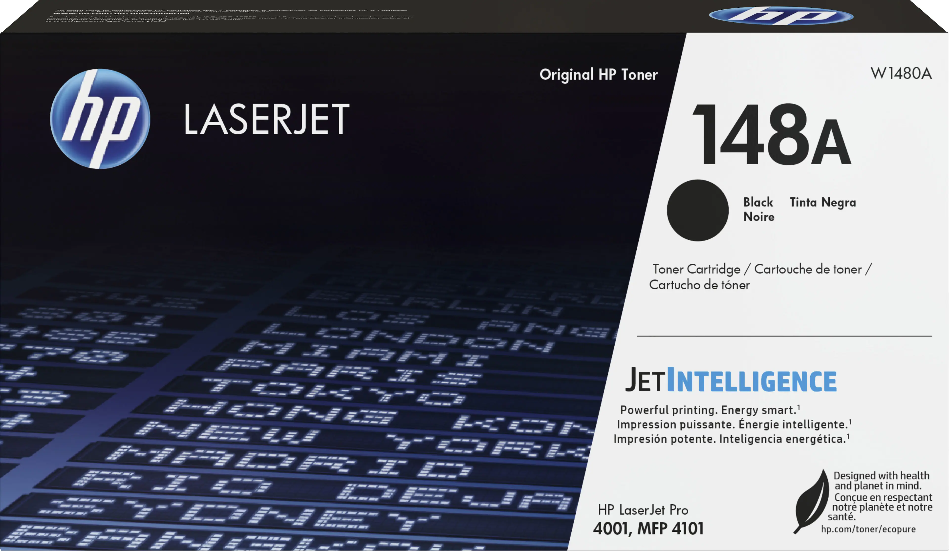 Front. HP - 148A Standard Capacity Toner Cartridge - Black.