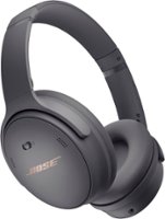 Bose - QuietComfort 45 Wireless Noise Cancelling Over-the-Ear Headphones - Eclipse Grey - Front_Zoom