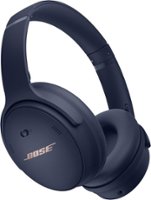Bose - QuietComfort 45 Wireless Noise Cancelling Over-the-Ear Headphones - Midnight Blue - Front_Zoom