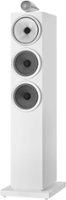 Bowers & Wilkins - 700 Series 3 Floorstanding Speaker with 1" Tweeter on Top and Two 6.5" Bass Drivers (Each) - White - Front_Zoom