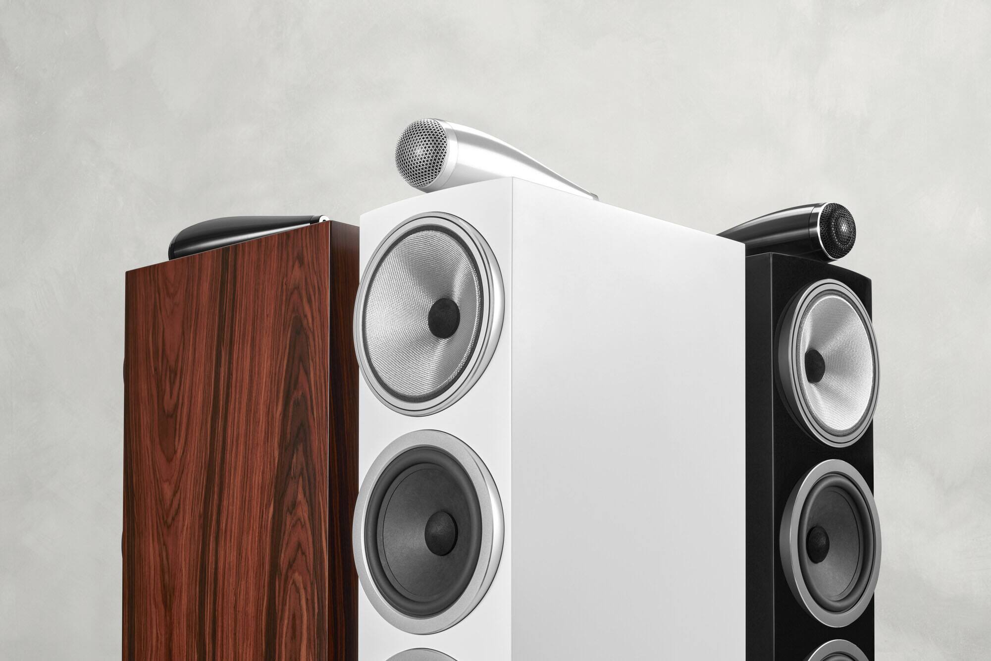 Alt View 13. Bowers & Wilkins - 700 Series 3 Floorstanding Speaker with 1" Tweeter on Top and Two 6.5" Bass Drivers (Each) - White.
