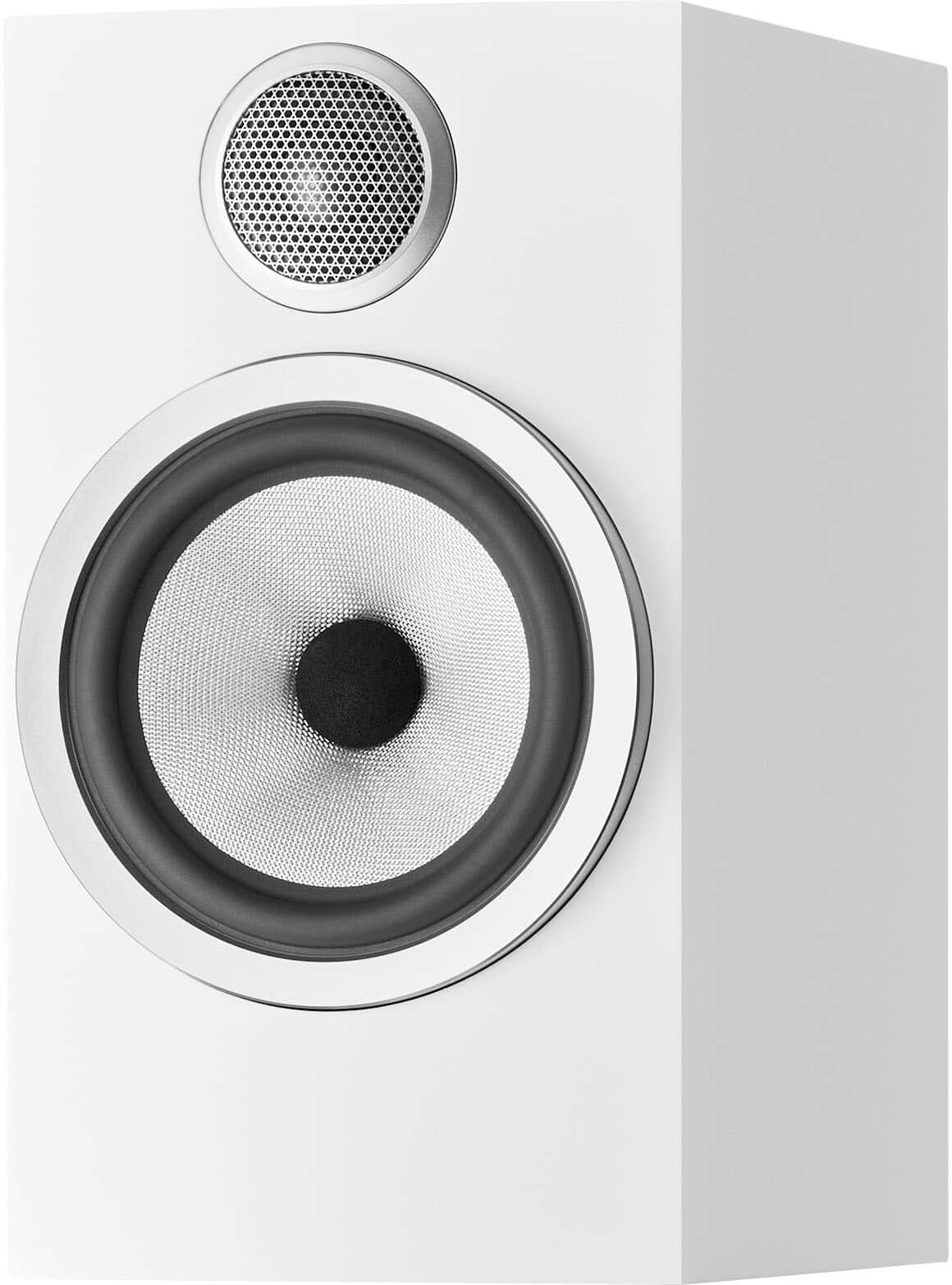Bowers & Wilkins - 706 S3 Bookshelf Speaker with 1" Tweeter and 6.5" Midbass (Pair) - White - Front_Zoom