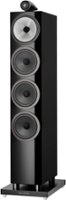Bowers & Wilkins - 700 Series 3 Floorstanding Speaker w/ Tweeter on top, w/6" midrange, three 6.5" bass drivers (each) - Gloss Black - Front_Zoom