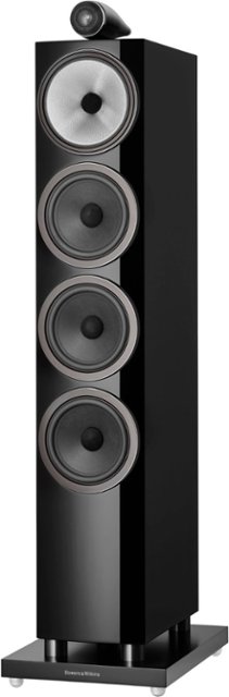 Bowers & Wilkins – 700 Series 3 Floorstanding Speaker w/ Tweeter on top, w/6″ midrange, three 6.5″ bass drivers (each) – Gloss Black