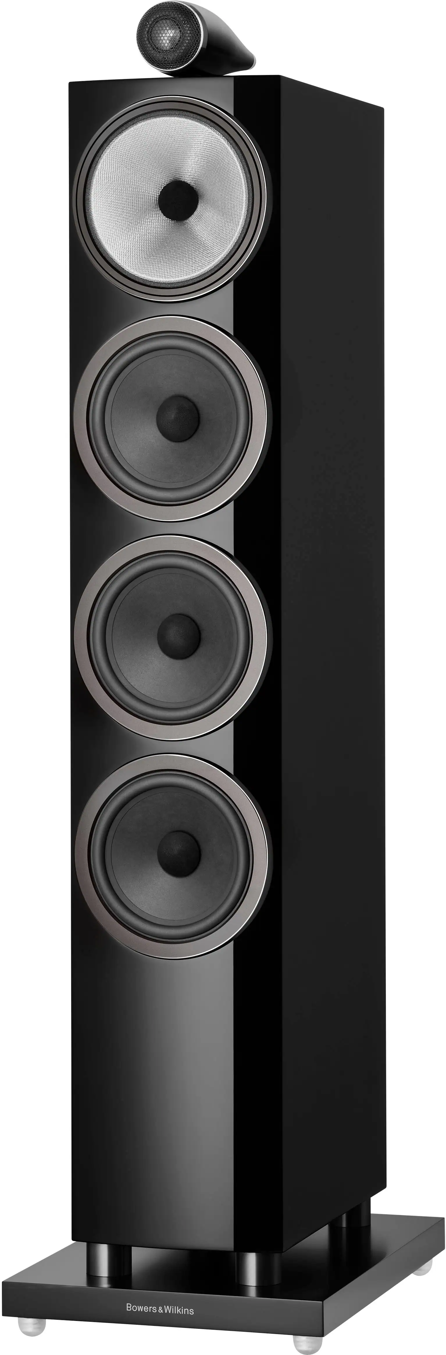 Bowers & Wilkins - 702 S3 Floorstanding Speaker with 1" Tweeter On Top and Three 6.5" Bass Drivers (Each) - Gloss Black