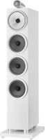 Bowers & Wilkins - 700 Series 3 Floorstanding Speaker w/ Tweeter on top, w/6" midrange, three 6.5" bass drivers (each) - White - Front_Zoom