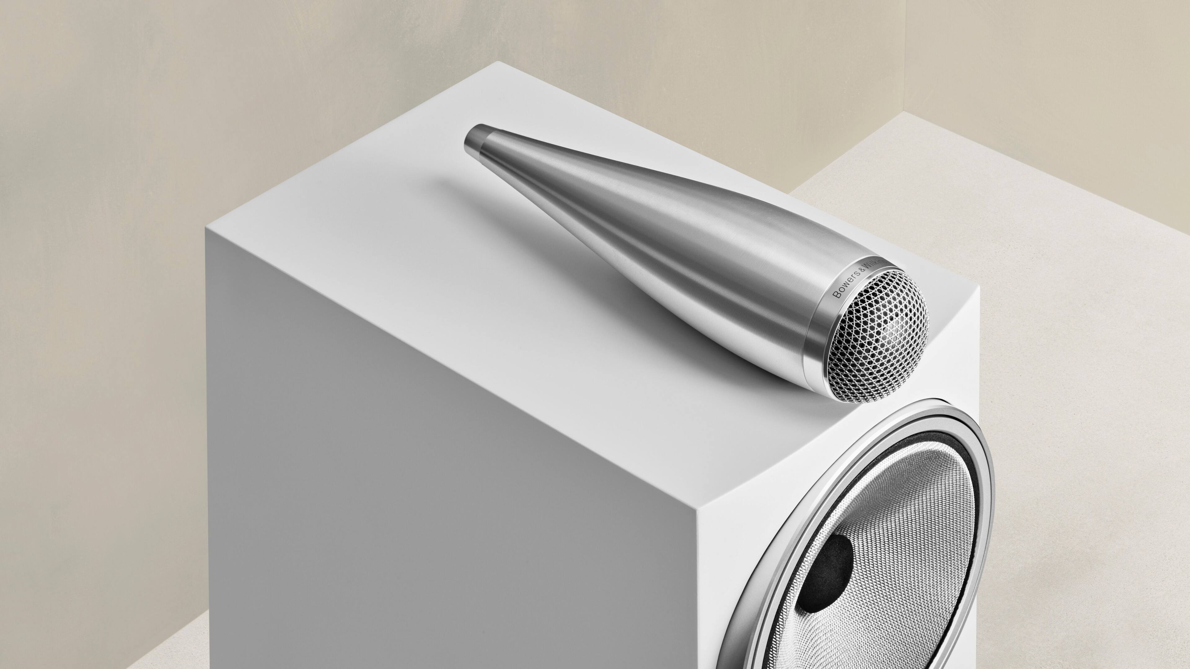 Alt View 13. Bowers & Wilkins - 700 Series 3 Floorstanding Speaker with 1" Tweeter On Top and Three 6.5" Bass Drivers (Each) - White.