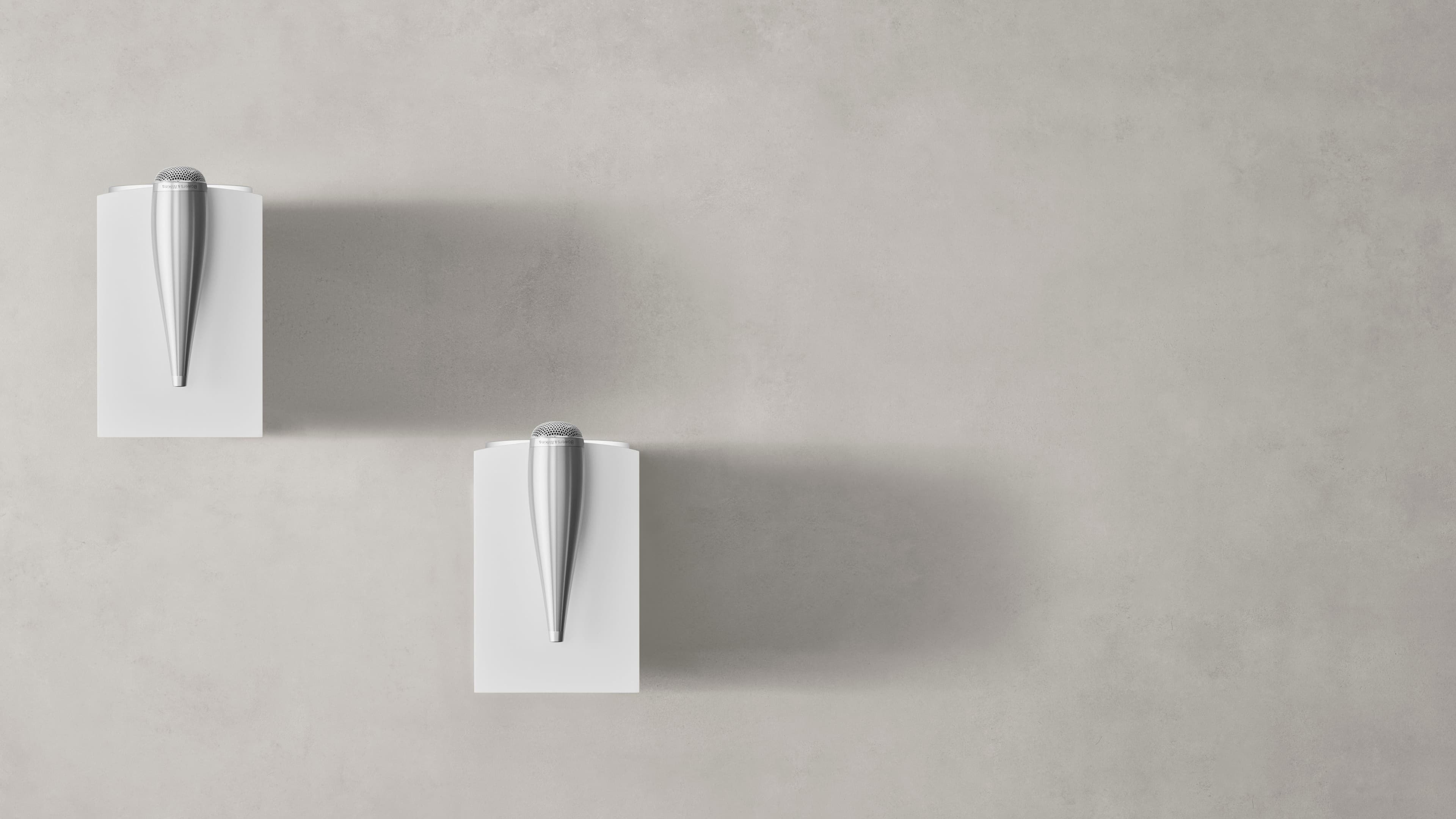 Back. Bowers & Wilkins - 700 Series 3 Bookshelf Speaker with 1" Tweeter on Top and 6.5" Midbass (Pair).