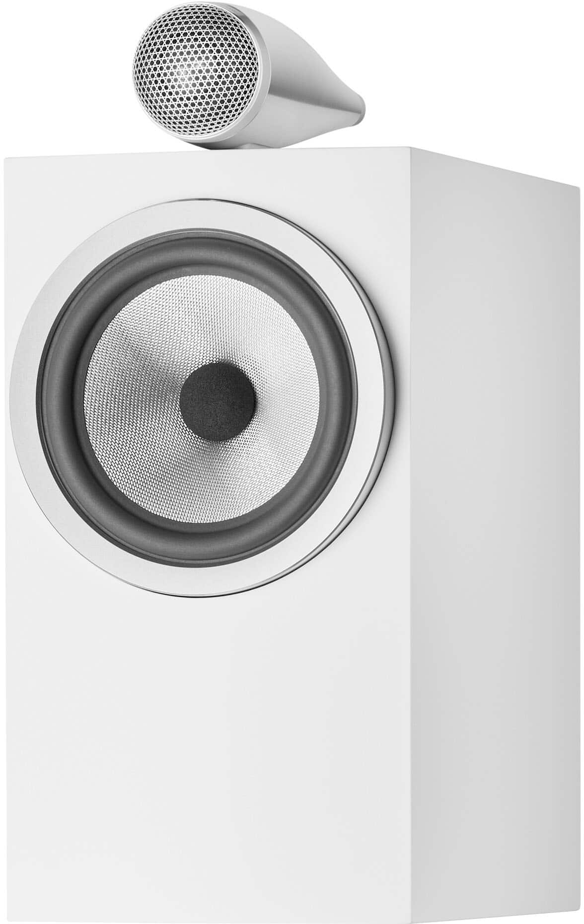 Front. Bowers & Wilkins - 700 Series 3 Bookshelf Speaker with 1" Tweeter on Top and 6.5" Midbass (Pair).