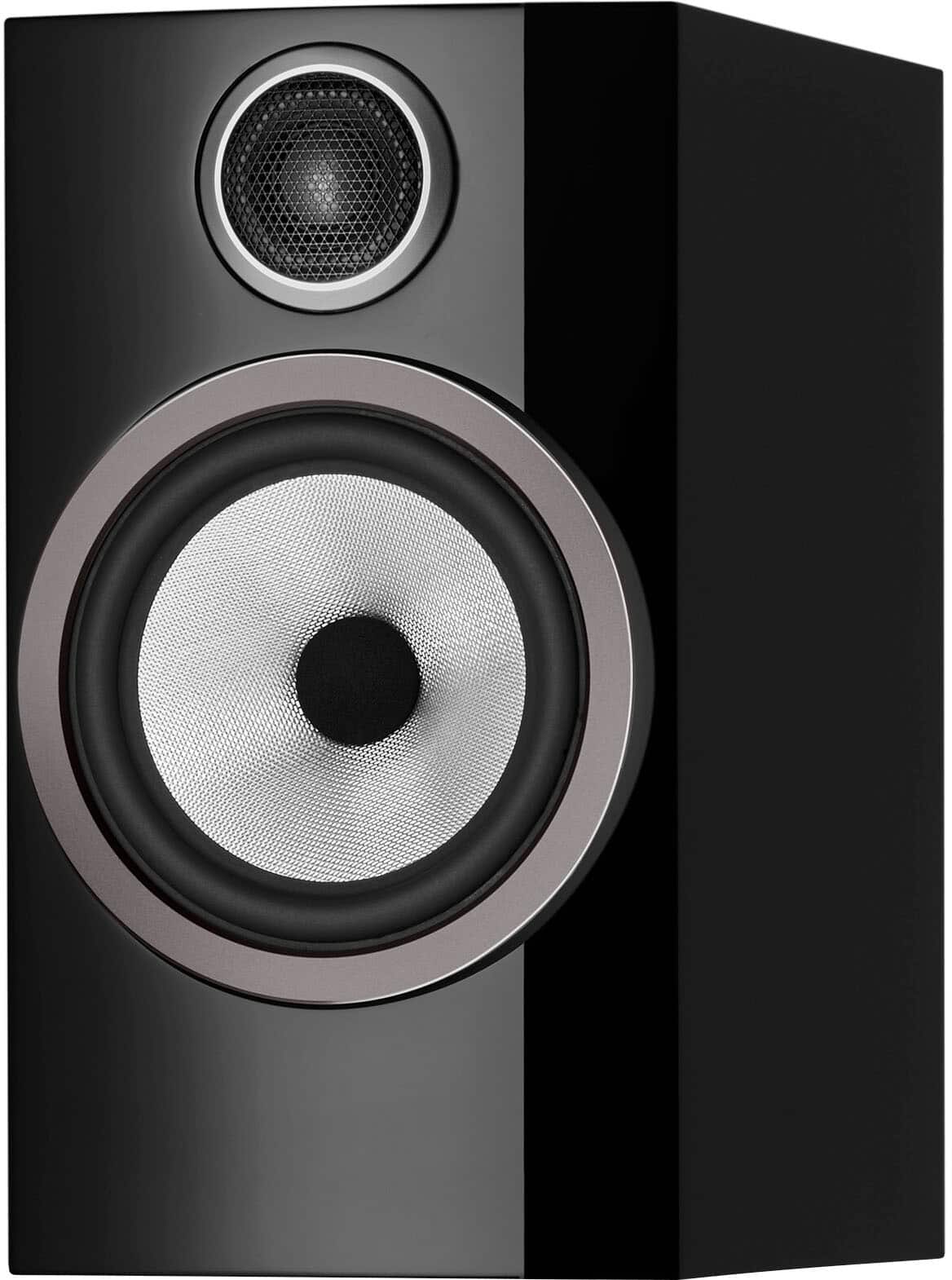 Bowers & Wilkins - 706 S3 Bookshelf Speaker with 1" Tweeter and 6.5" Midbass (Pair) - Gloss Black - Front_Zoom