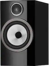 Front. Bowers & Wilkins - 700 Series 3 Bookshelf Speaker with 1" Tweeter and 6.5" Midbass (Pair) - Gloss Black.