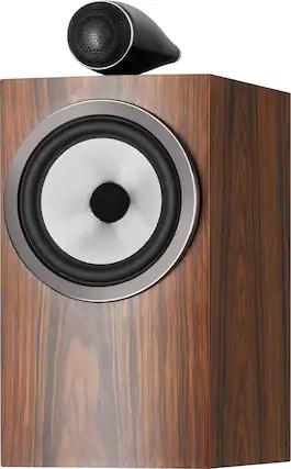 Front. Bowers & Wilkins - 700 Series 3 Bookshelf Speaker with 1" Tweeter on Top and 6.5" Midbass (Pair) - Mocha.