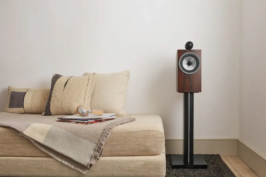 Alt View 13. Bowers & Wilkins - 700 Series 3 Bookshelf Speaker with 1" Tweeter on Top and 6.5" Midbass (Pair) - Mocha.