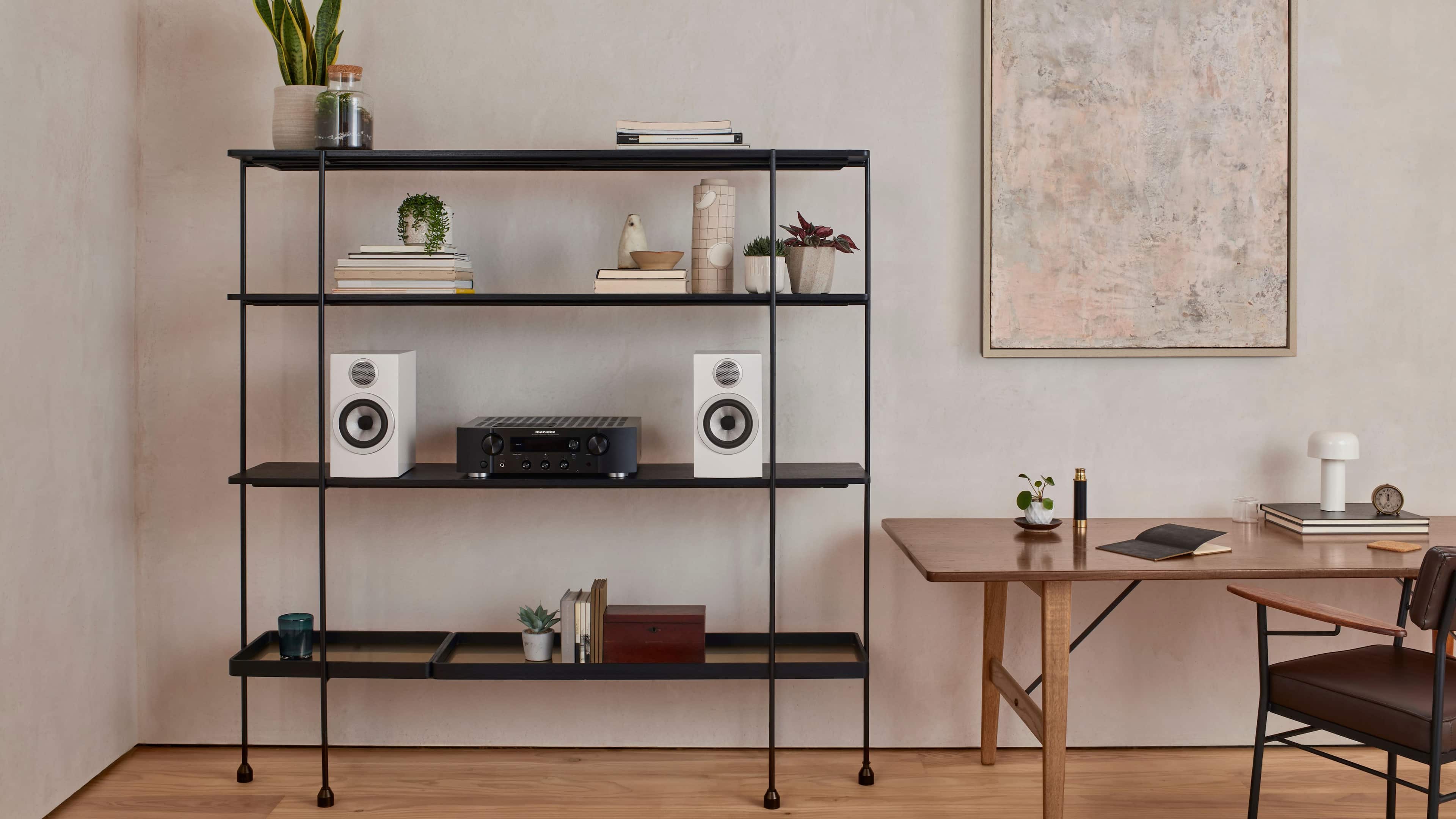 Back. Bowers & Wilkins - 700 Series 3 Bookshelf Speaker with 1" Tweeter and 5" Midbass (Pair) - White.