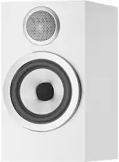 Front. Bowers & Wilkins - 700 Series 3 Bookshelf Speaker with 1" Tweeter and 5" Midbass (Pair) - White.